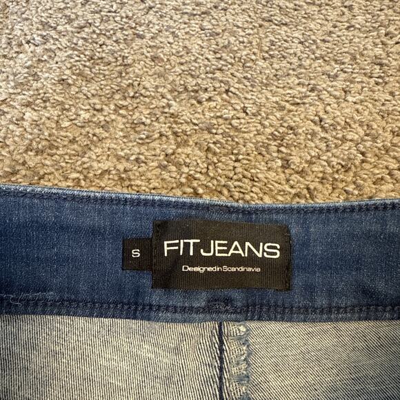 FIT JEANS Fitjeans Women’s S Regular V2 Super Ripped High Waisted Azure‎ Bluex - Picture 6 of 12